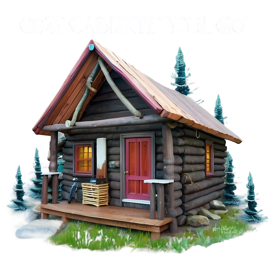 Cozy Cabin Oh The Places You'll Go Png 36 PNG image