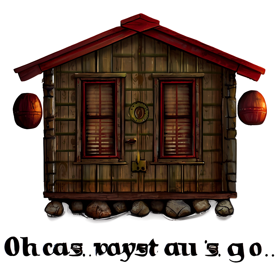 Cozy Cabin Oh The Places You'll Go Png Apl PNG image