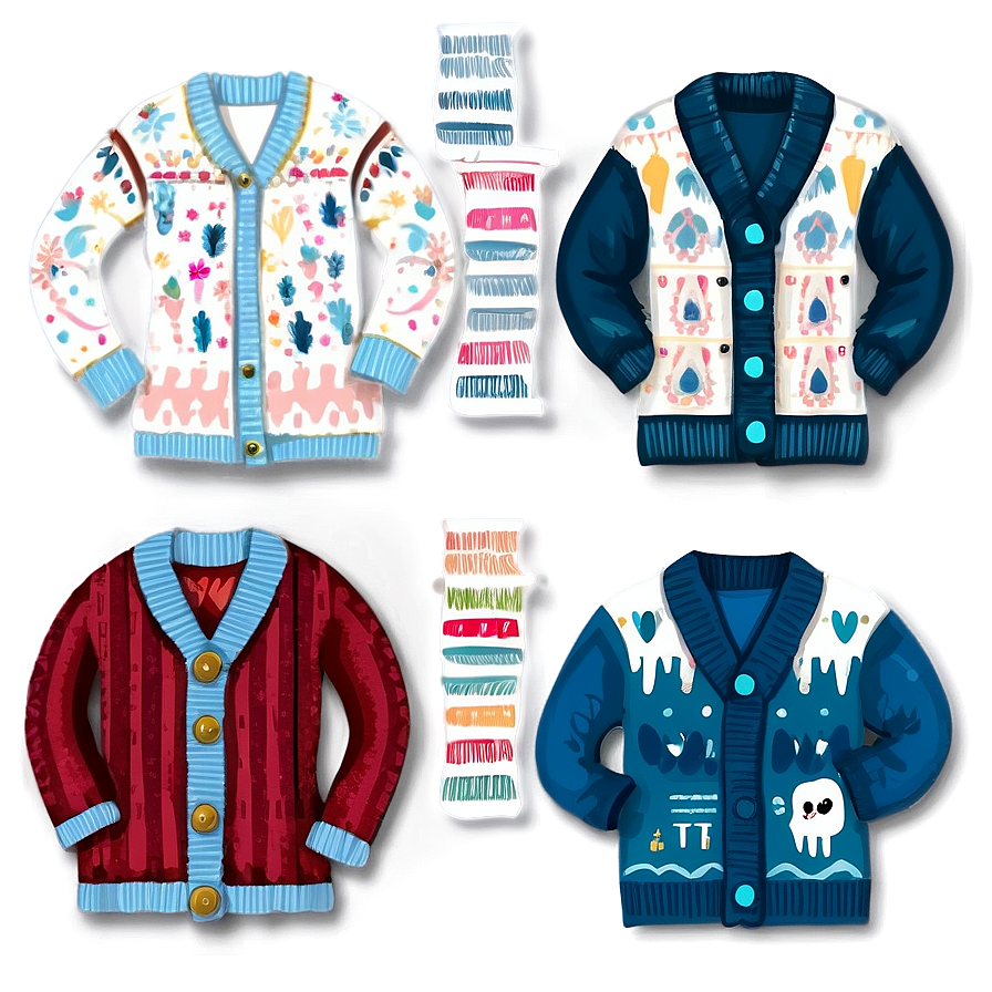 Cozy Cardigan Selection Png 77 PNG image