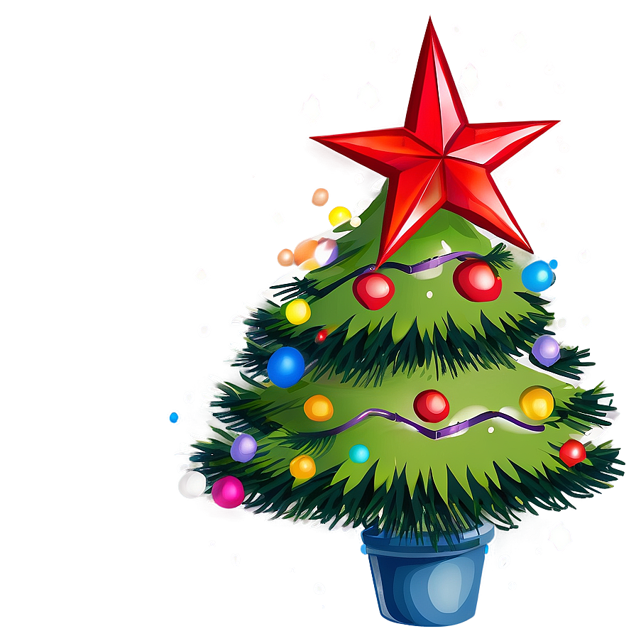 Cozy Christmas Tree Png Xvc22 PNG image