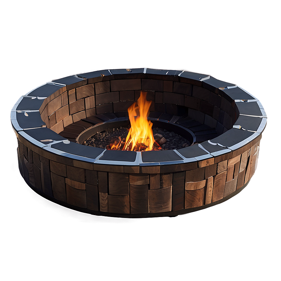 Cozy Deck Fire Pit Concepts Png 06252024 PNG image