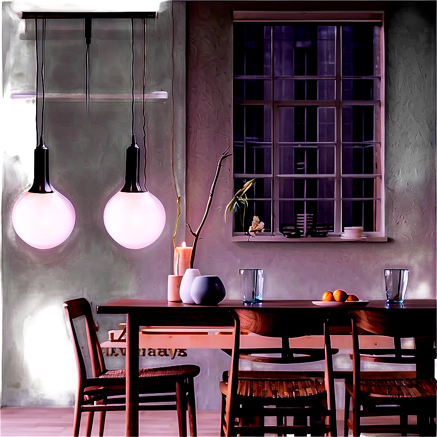 Cozy Dining Room Lighting Png Mfo PNG image