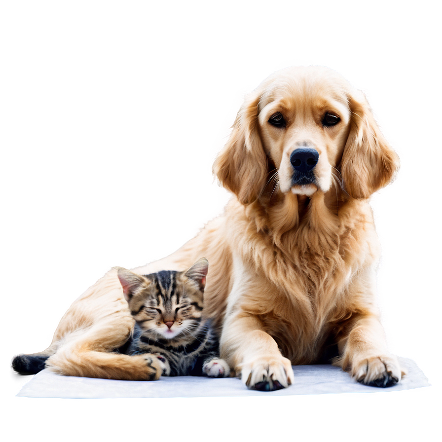 Cozy Dog And Cat Png Oev PNG image