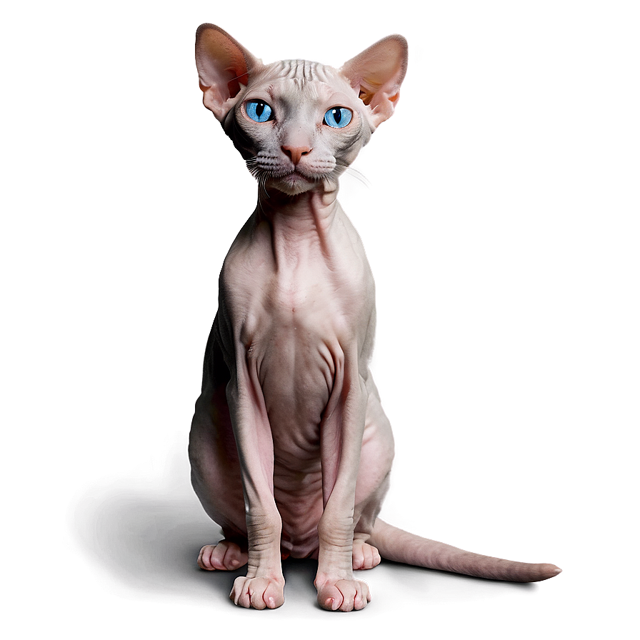 Cozy Hairless Cat Png 12 PNG image