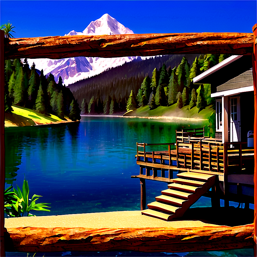 Cozy Lakeside Living Png Fcy PNG image