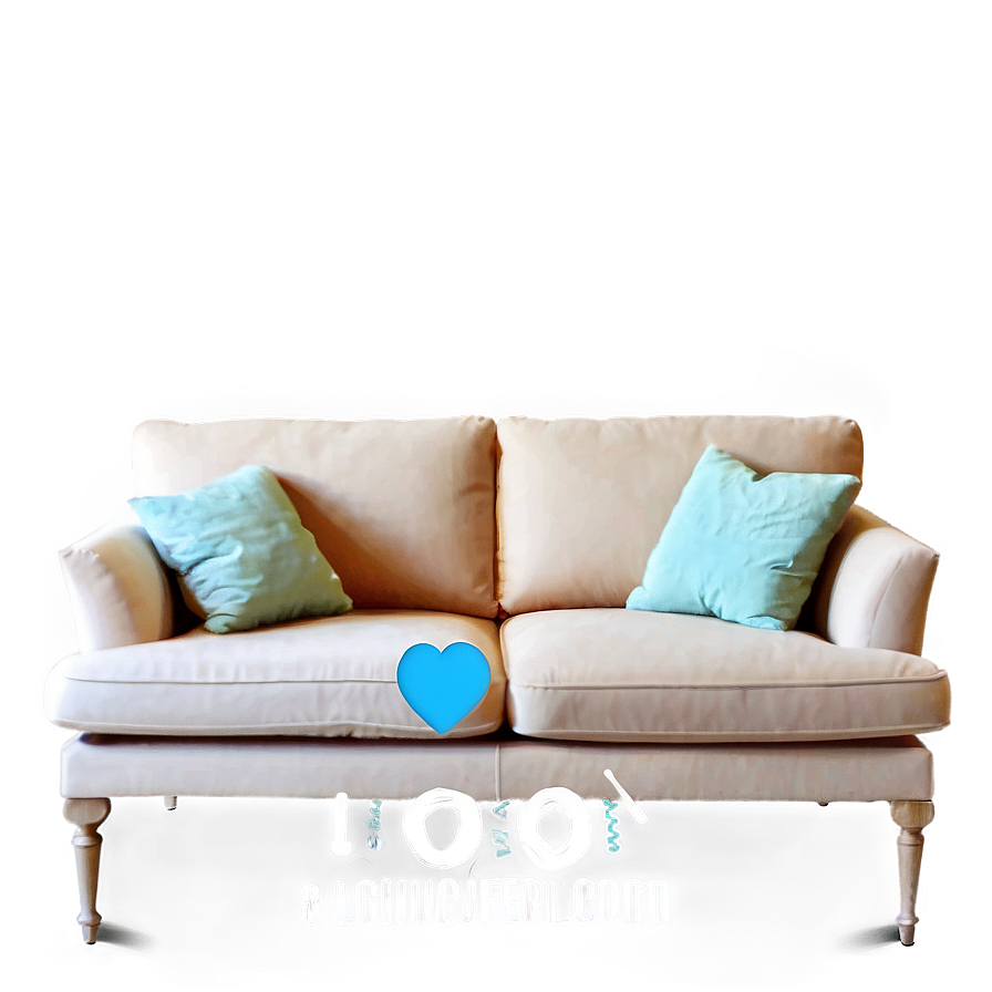Cozy Loveseat Sofa Png Ony PNG image