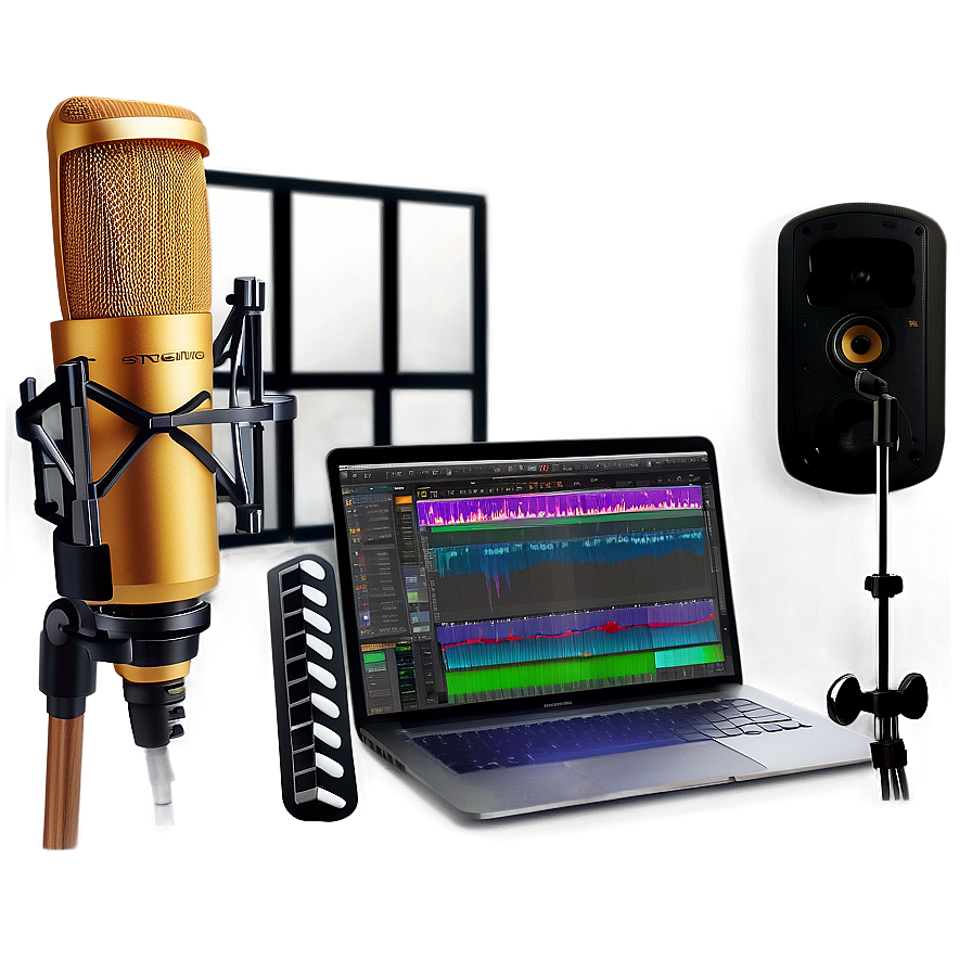 Cozy Recording Studio Setup Png 72 PNG image