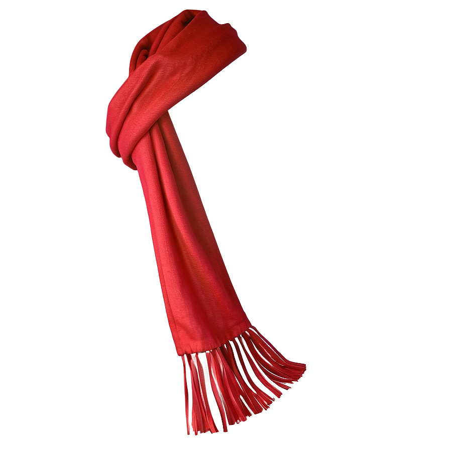 Cozy Red Scarf Png 90 PNG image