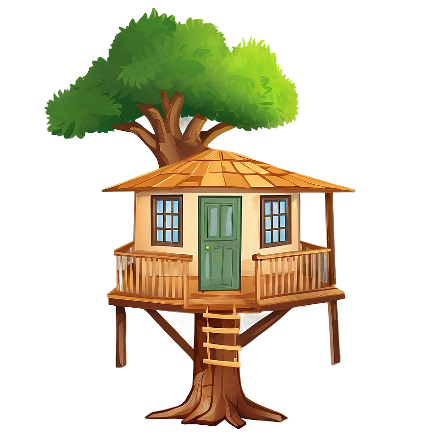 Cozy Tree House Png 06282024 PNG image