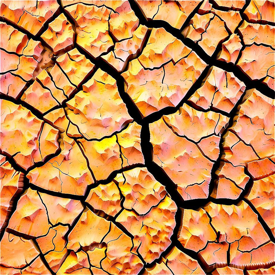 Cracked Earth Top View Png 12 PNG image