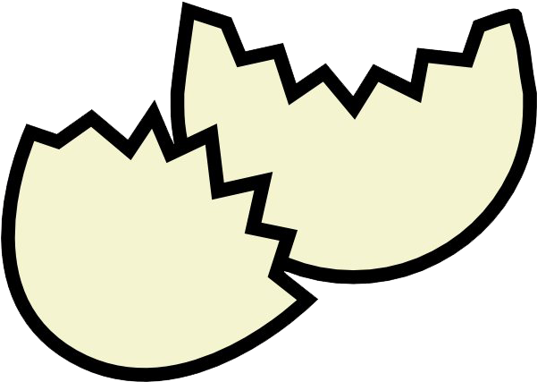 Cracked Eggshell Graphic PNG image