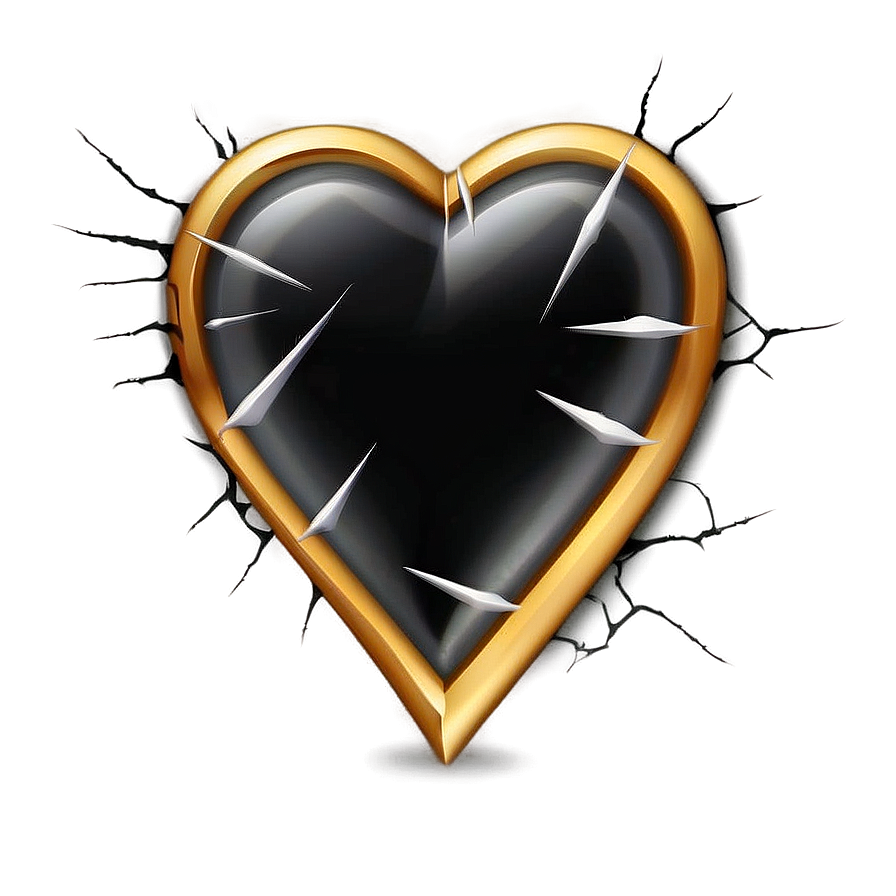 Cracked Heart Emoji Png 06122024 PNG image