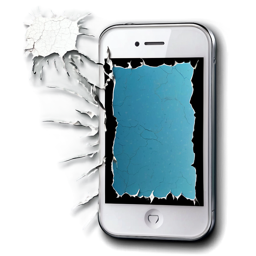 Cracked Phone Display Art Png 96 PNG image