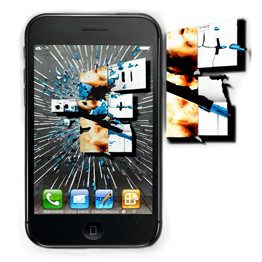 Cracked Phone Screen Effect Png Ecy PNG image