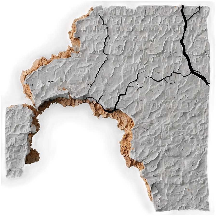 Cracked Plaster Wall Png 62 PNG image