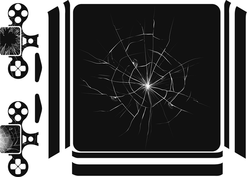 Cracked Screen Cinema Concept PNG image