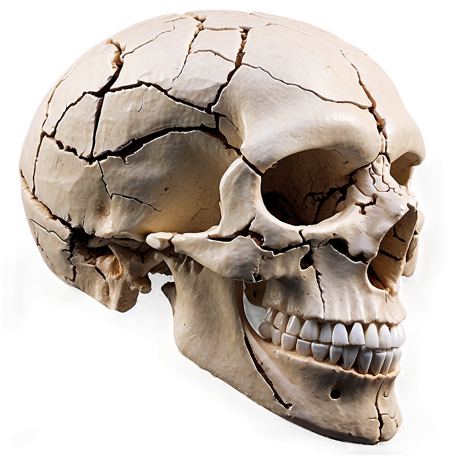 Cracked Skull Png 05042024 PNG image