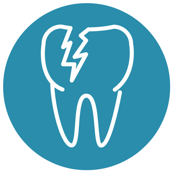 Cracked Tooth Symbol PNG image