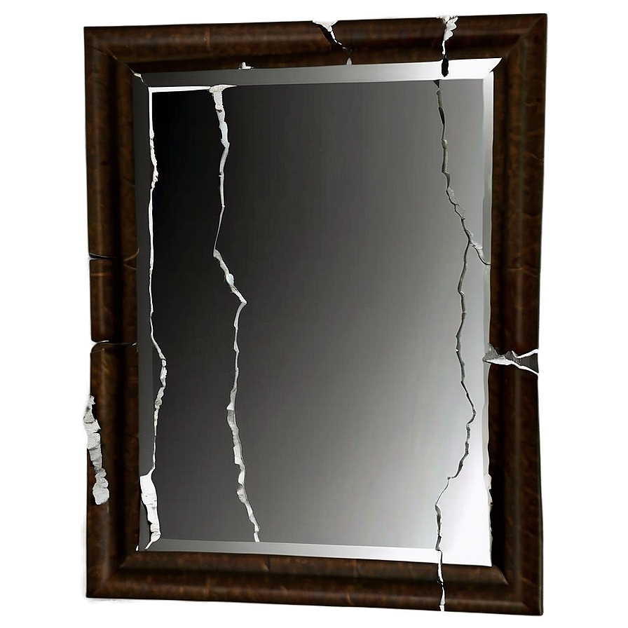 Cracked Wall Mirror Png Amd PNG image