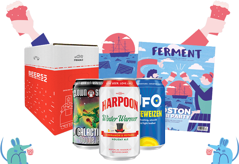 Craft Beer Subscription Box PNG image