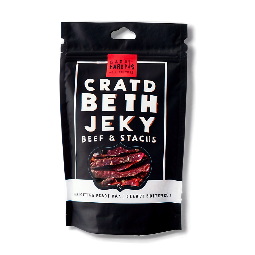 Crafted Small Batch Beef Jerky Png Pew98 PNG image