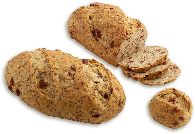 Cranberry Walnut Bread Loaves PNG image