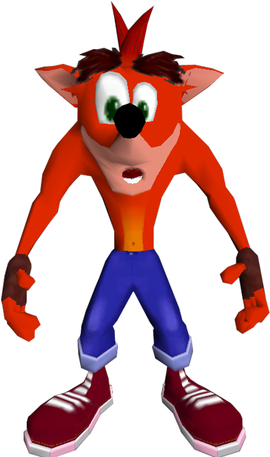 Crash Bandicoot Character Pose PNG image
