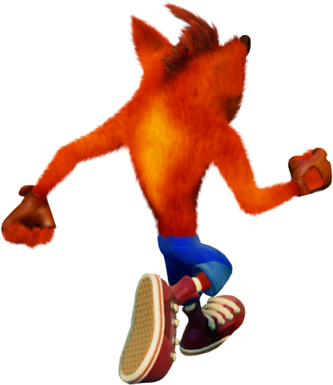 Crash_ Bandicoot_ Jumping_ Action PNG image