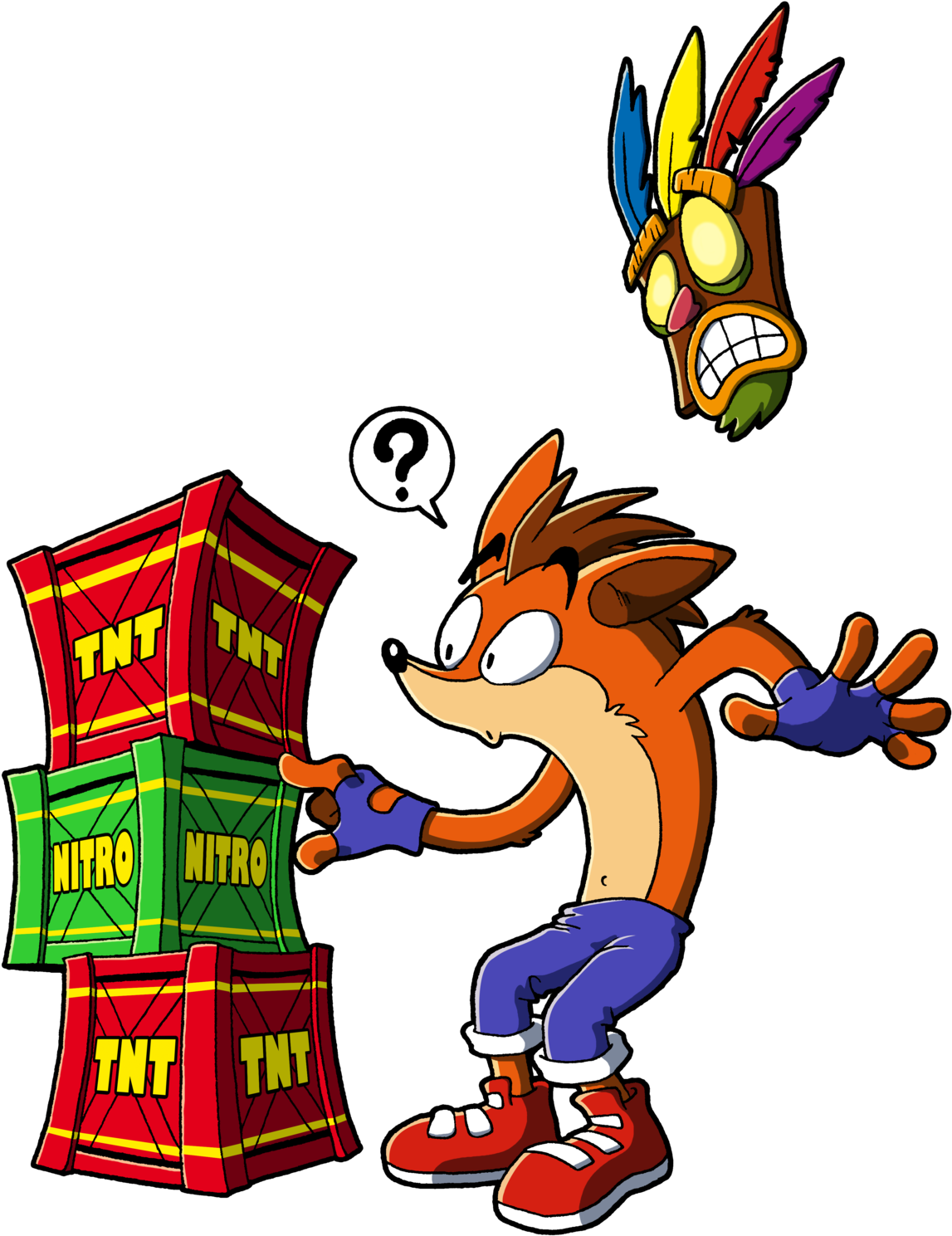 Crash Bandicoot T N T Nitro Surprise PNG image