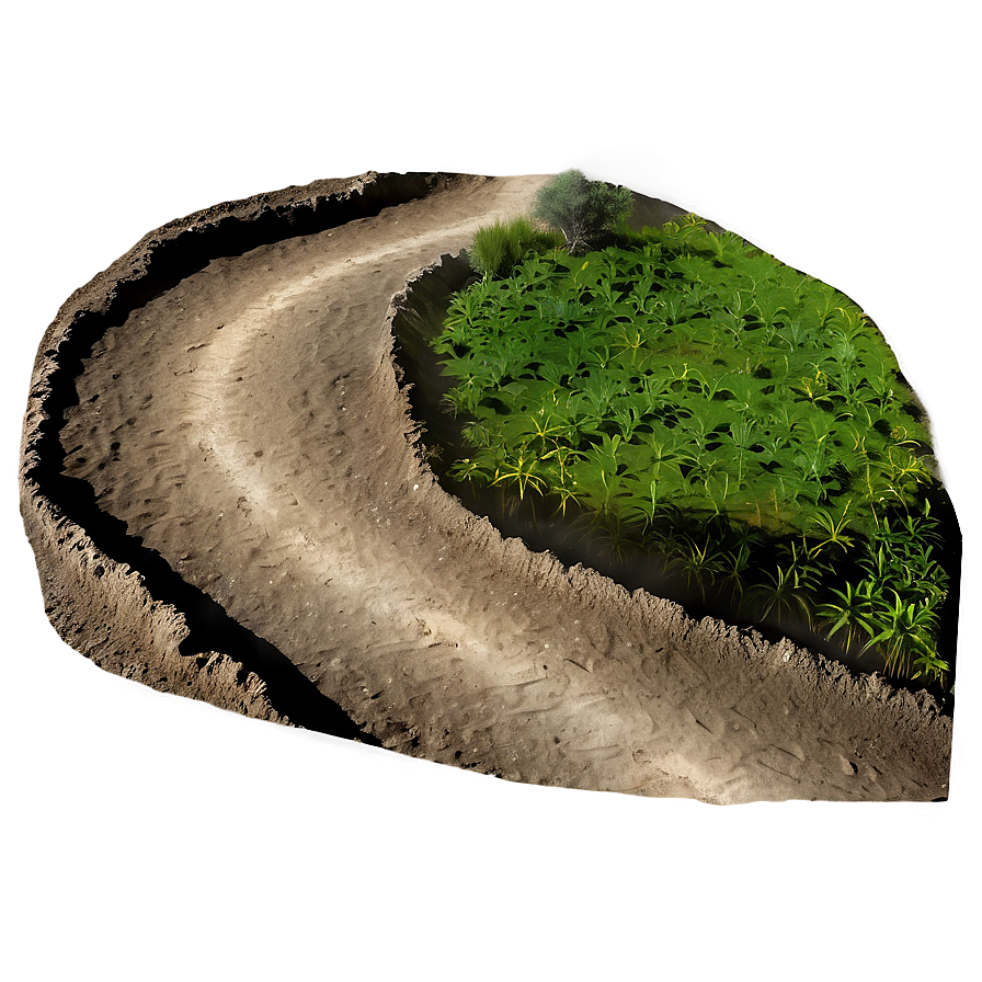 Crater Footpath Winding Trail Png 06132024 PNG image