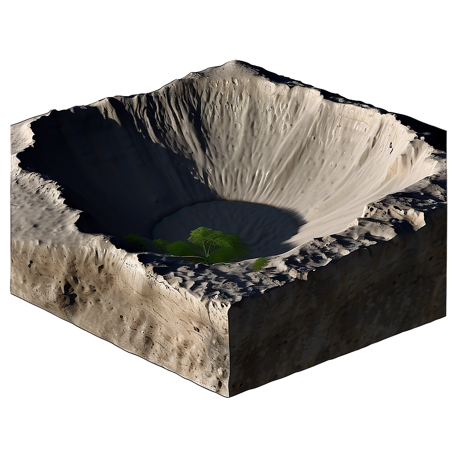 Crater History Ancient Erosion Png Utr13 PNG image