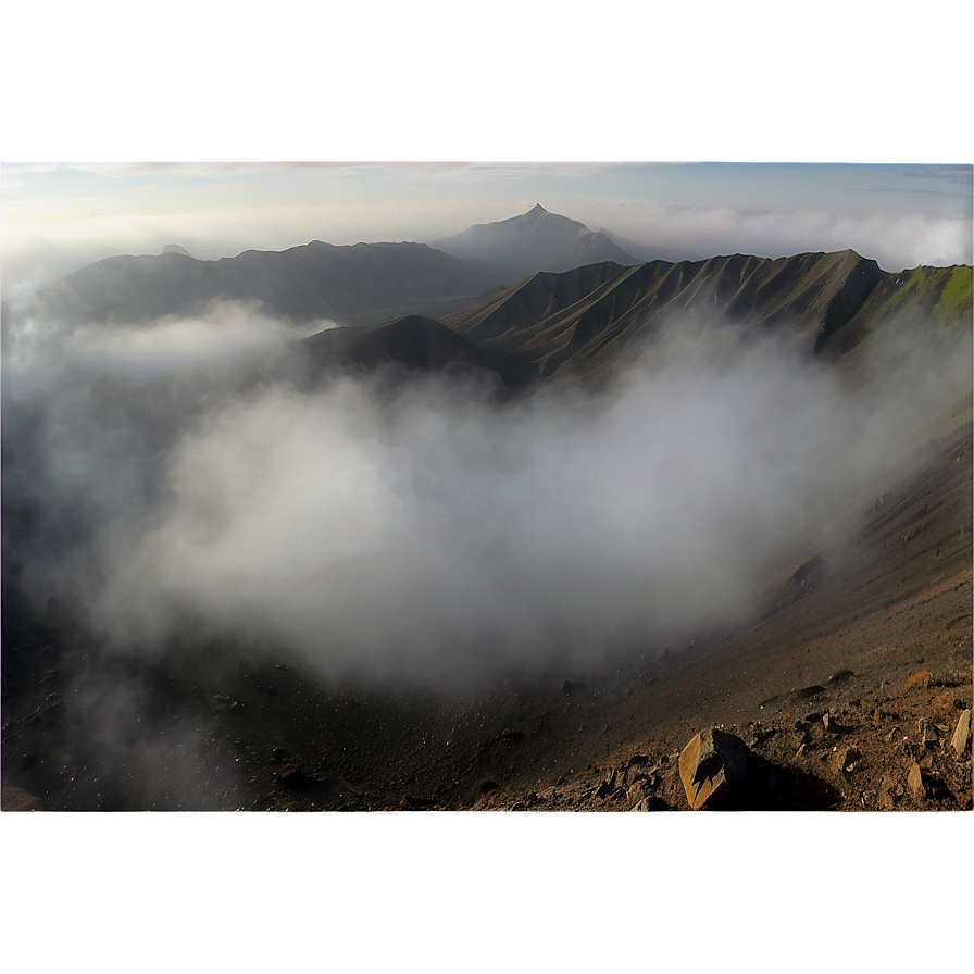 Crater Mist Foggy Atmosphere Png 63 PNG image