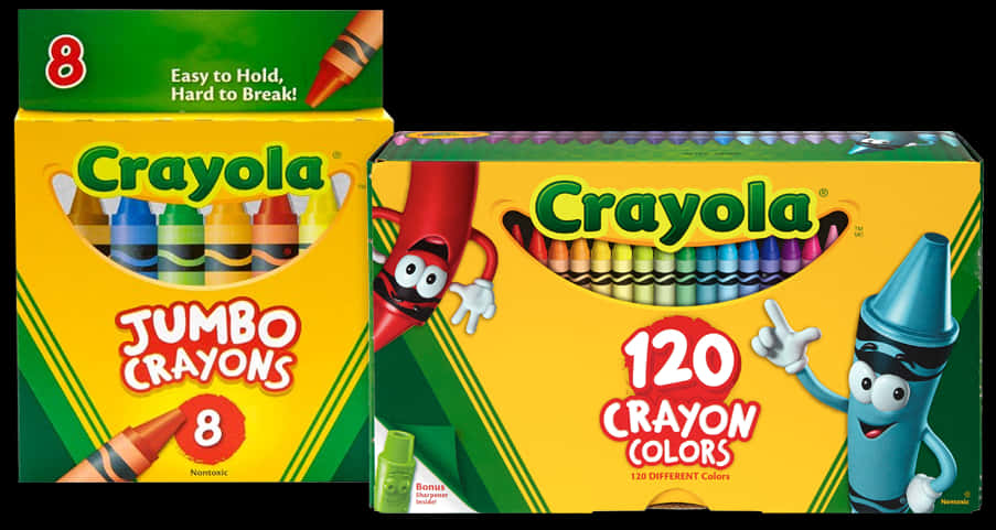 Crayola Crayon Packages Variety PNG image