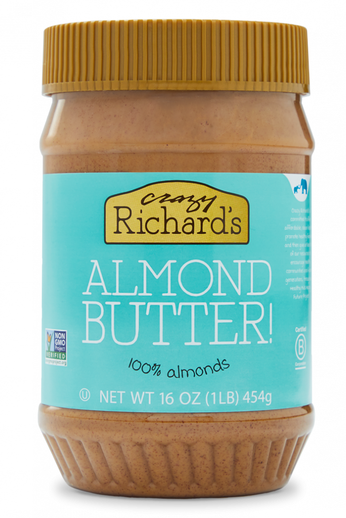 Crazy Richards Almond Butter Jar PNG image