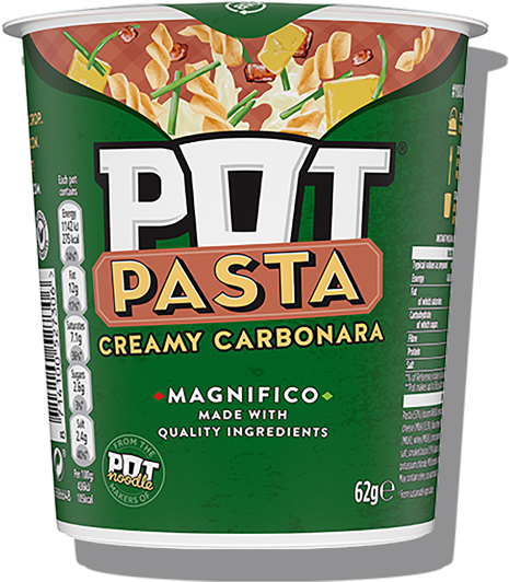 Creamy Carbonara Pot Pasta PNG image