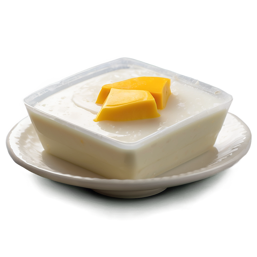 Creamy Coconut Jello With Mango Png 06132024 PNG image