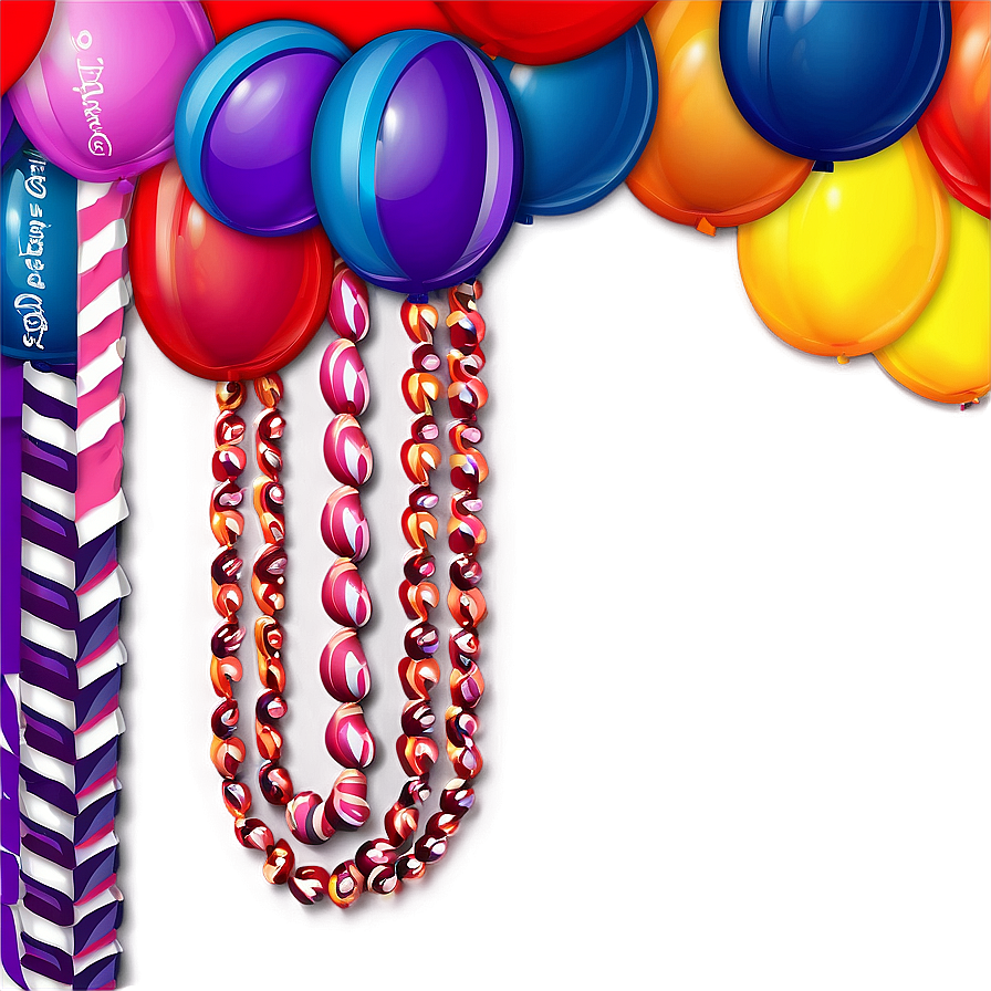 Creative Balloon Garland Backdrops Png 06282024 PNG image