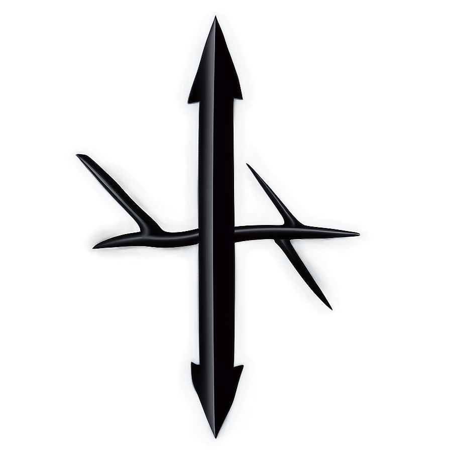 Creative Black Arrow Drawing Png 05252024 PNG image