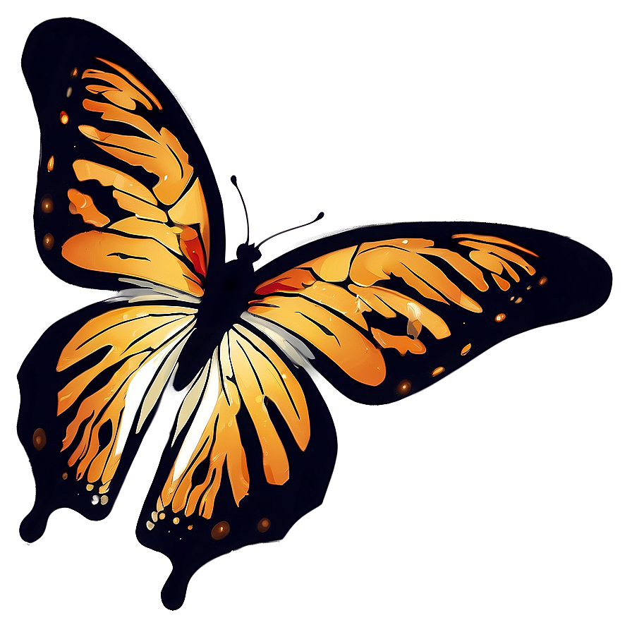 Creative Butterfly Outline Png 05252024 PNG image