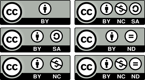 Creative Commons License Icons PNG image