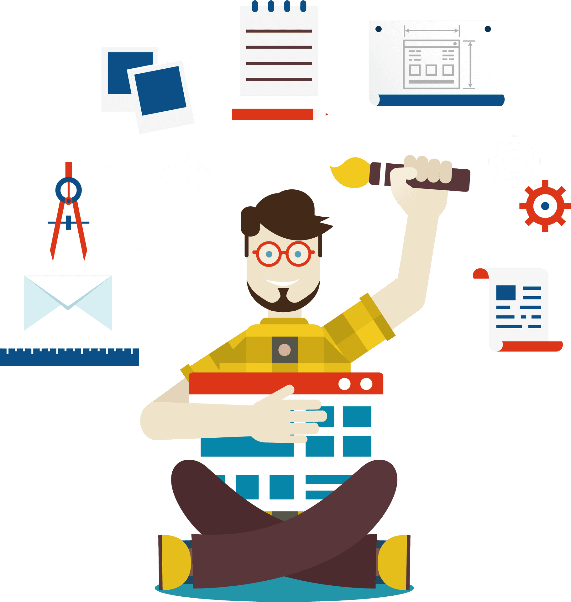 Creative Developerat Work PNG image