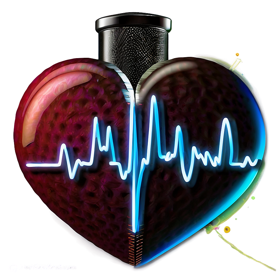 Creative Heartbeat Line Artwork Png Mas8 PNG image