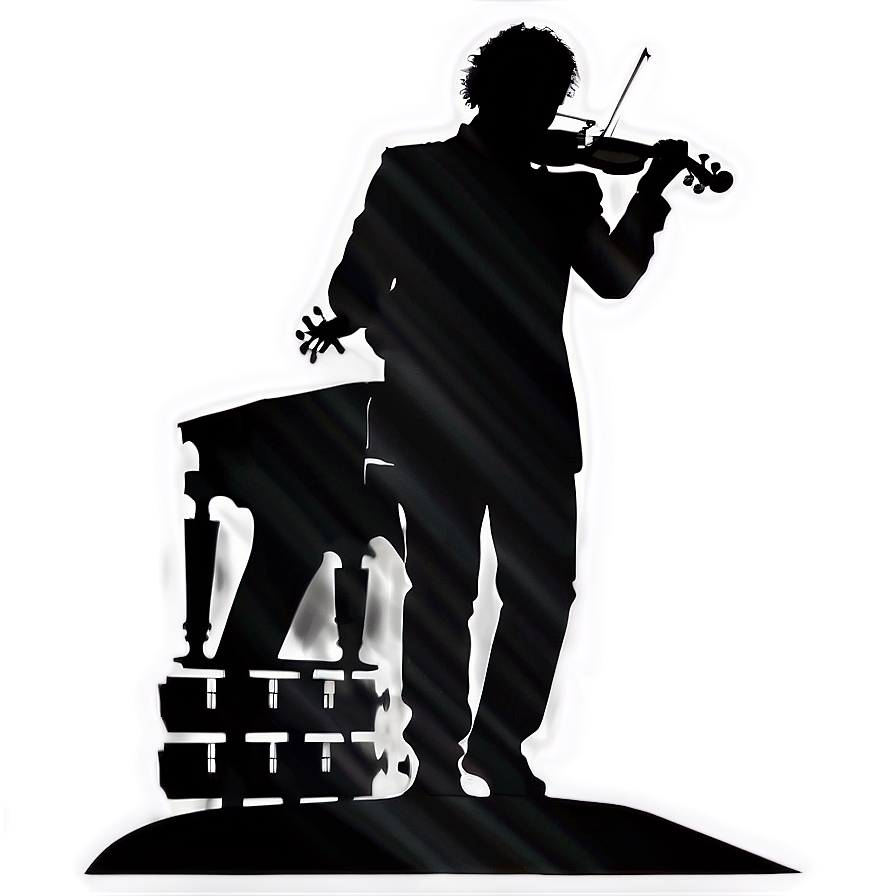 Creative Musician Silhouette Png Djx PNG image