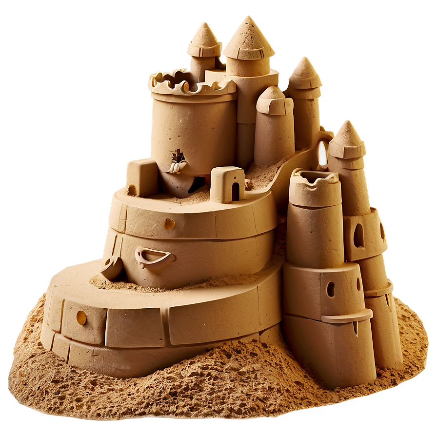 Creative Sandcastle Png 06212024 PNG image