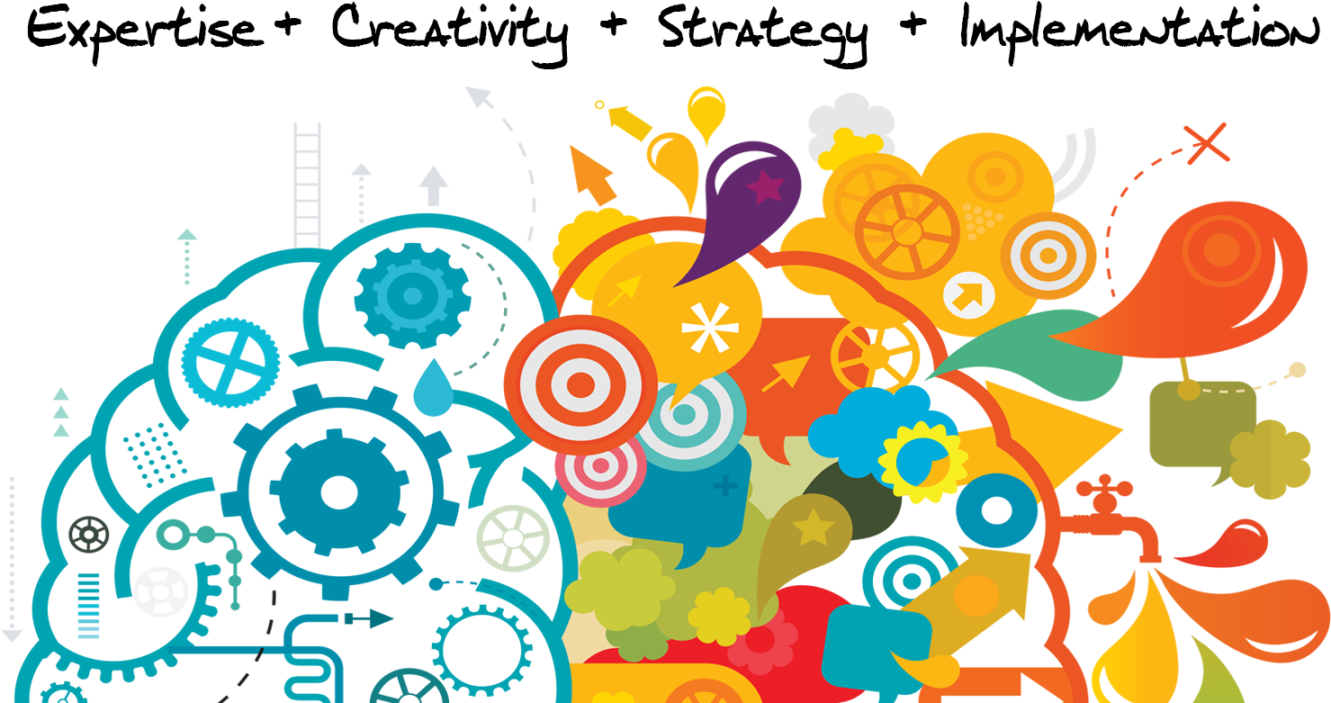 Creative Strategy Implementation Concept Art PNG image