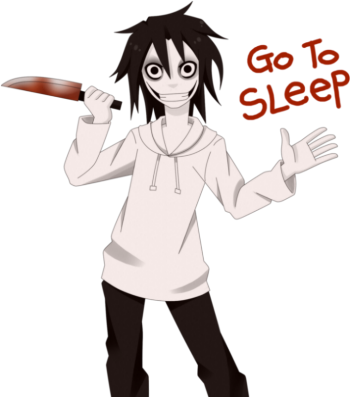 Creepy_ Animated_ Character_ With_ Knife PNG image
