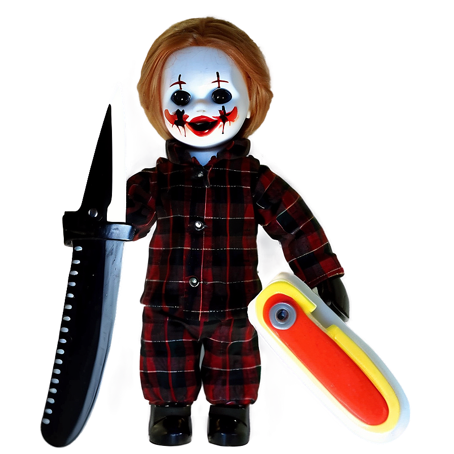 Creepy Doll With Knife Png 06252024 PNG image