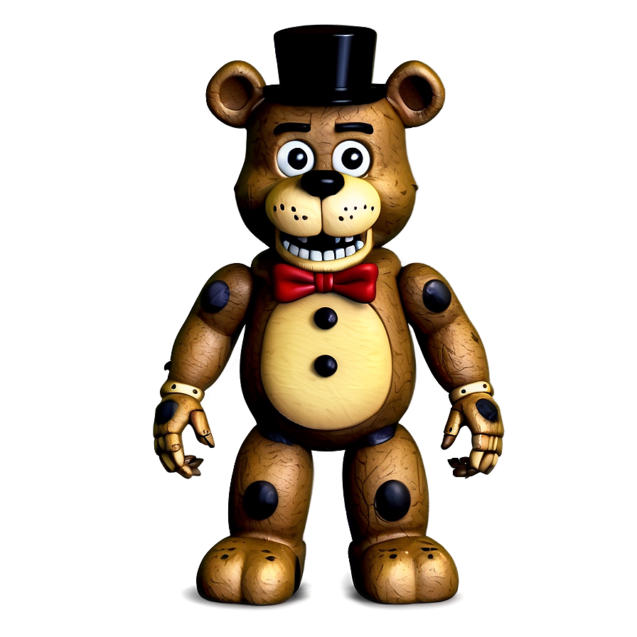 Creepy Freddy Fazbear Illustration Png Bbk PNG image