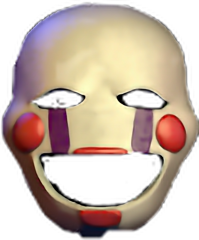 Creepy Puppet Face Graphic PNG image