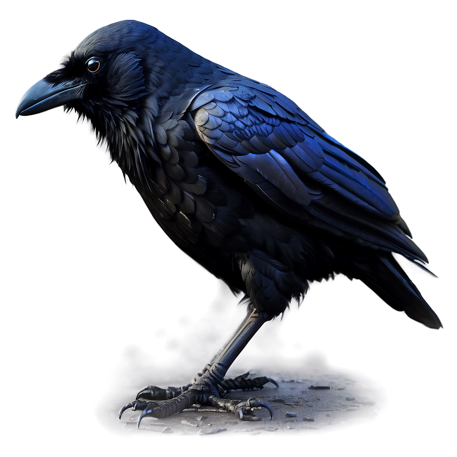 Creepy Raven In Fog Png Jwp PNG image